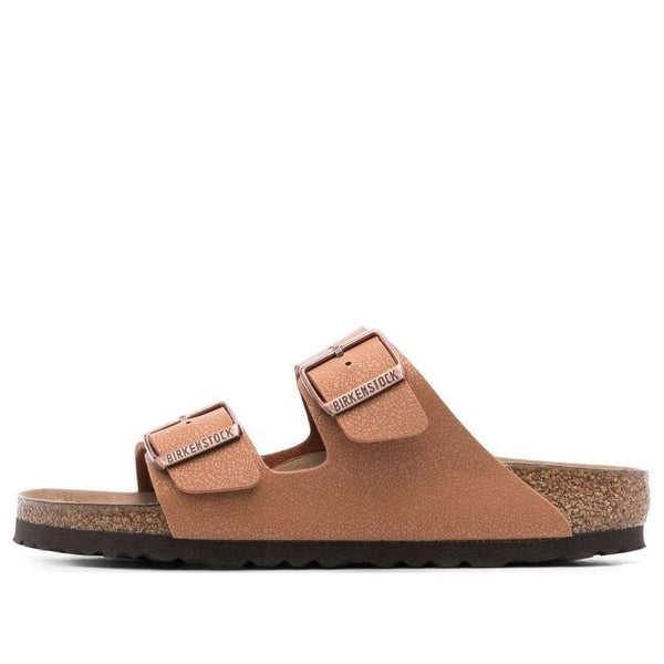 BirkenstockArizona Vegan Birko-Flor Birkibuc Sandals 'Pecan'