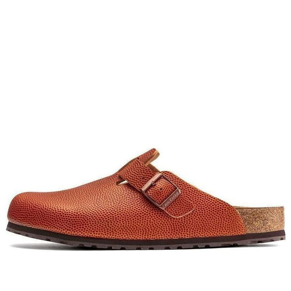 BirkenstockBoston Horween Embossed Natural Horween Leather 'Ginger Brown'