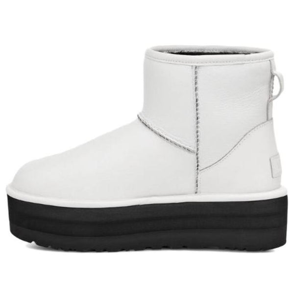 UGG(WMNS)  Classic Mini Platform Matte Boot 'Ultra Matte White'