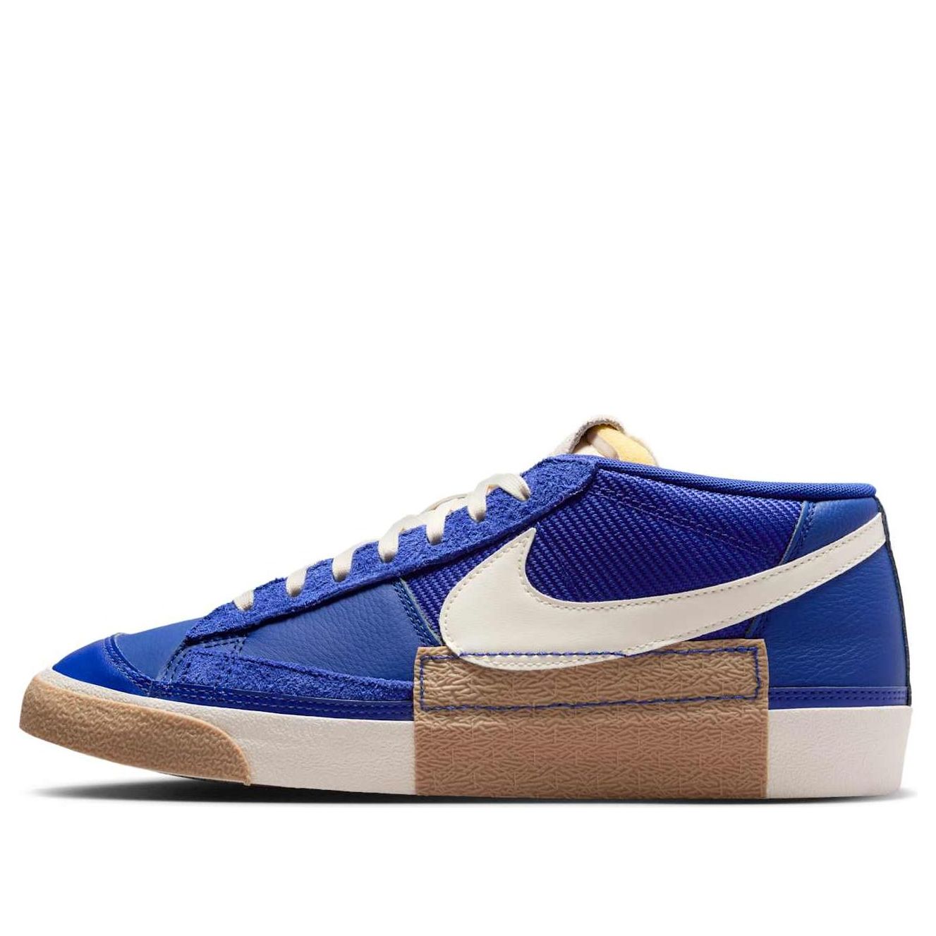 NikeBlazer Low Pro Club 'Deep Royal Blue Gum Light Brown Metallic Gold Pale Ivory'