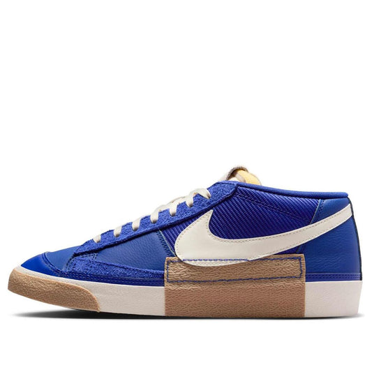 NikeBlazer Low Pro Club 'Deep Royal Blue Gum Light Brown Metallic Gold Pale Ivory'