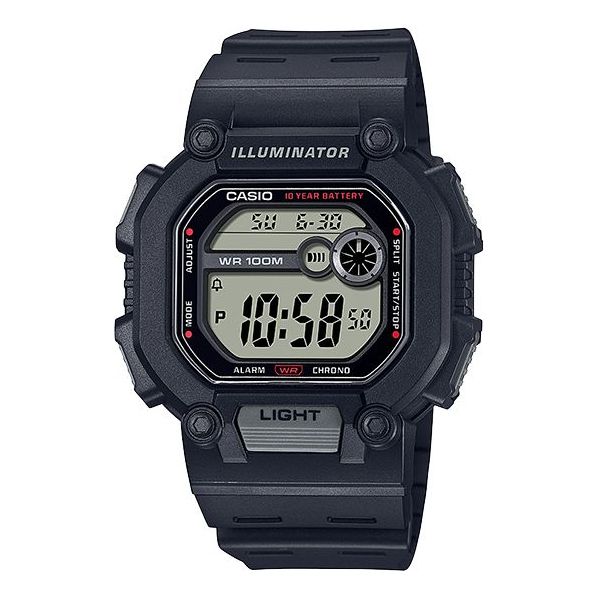 CASIOSports Waterproof Mens Black Digital