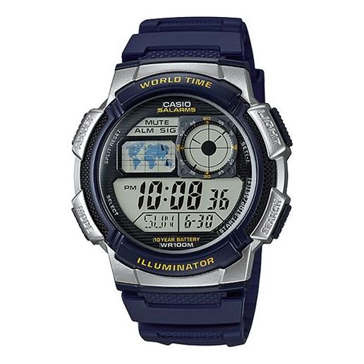 CASIOWaterproof Sports Mens Black Digital