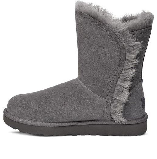 UGG(WMNS)  Classic Short Fluff High-Low Fleece Lined Gray