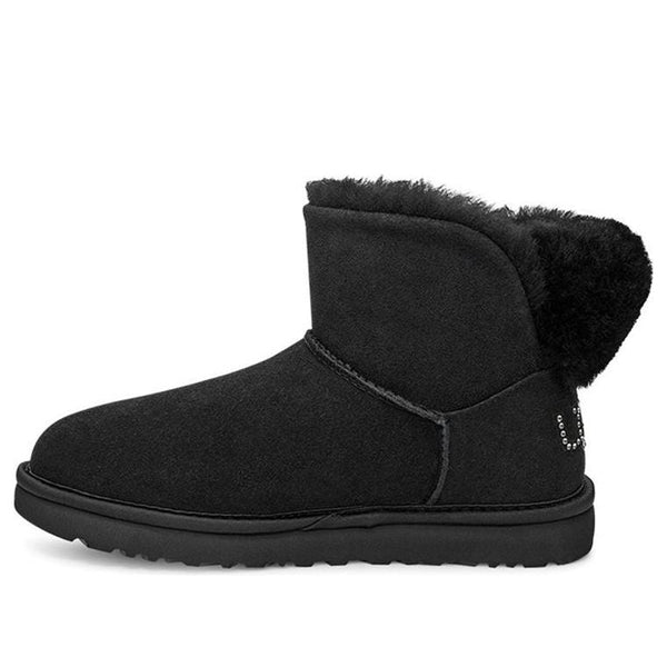 UGG(WMNS)  Classic Bling Mini Fleece Lined Pure Black