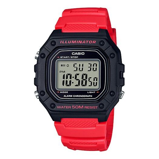CASIOG Shock Quartz Sports Waterproof Mens BlackRed Digital