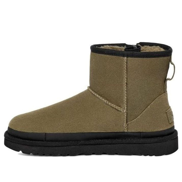 UGG(WMNS)  Classic Mini Zipper Tape Logo 'Burnt Olive'