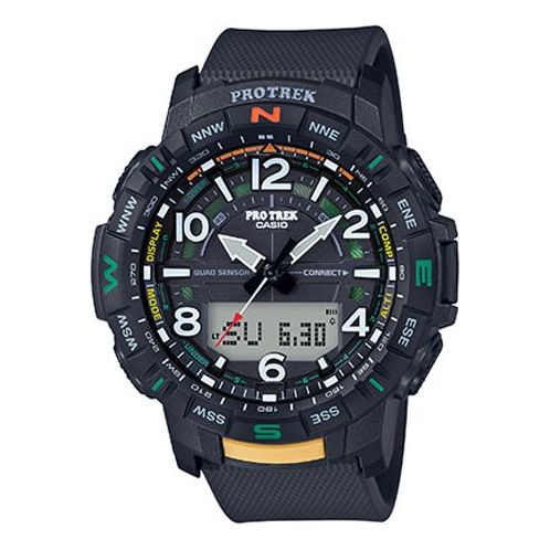 CASIOWaterproof Sports Shockproof Mens Black Analog/Digital Combo