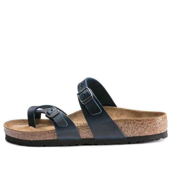 Birkenstock(WMNS)  Mayari Waxy Leather Narrow Fit 'Blue'