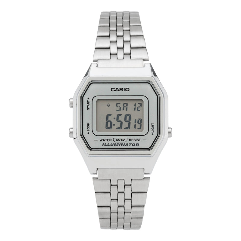 CASIOWaterproof Sports Mens White Digital