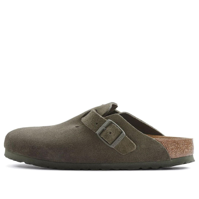 BirkenstockBoston Suede Leather Regular 'Suede Moss Green'