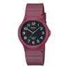 CASIOCasio Waterproof Fashion Stylish Analog Watch 'Purple Red'