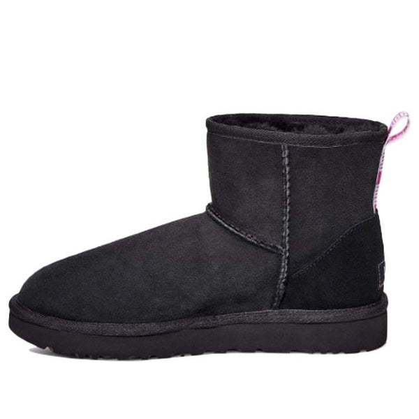 UGG(WMNS)  Classic Mini II Graphic Logo High Top Fleece Lined Black