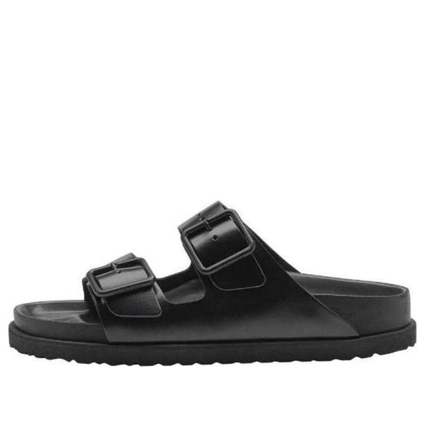 BirkenstockArizona Double-Buckle Slip-On Leather Sandals 'Black'
