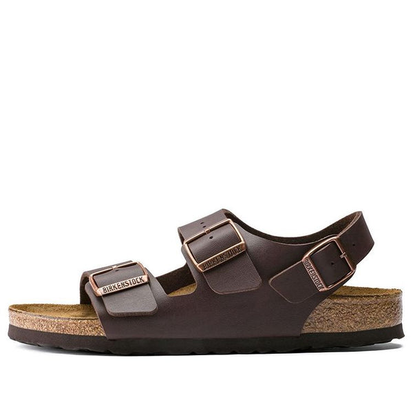 BirkenstockMilano Birko-Flor Sandals 'Dark Brown'