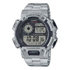 CASIOQuartz Waterproof Sports Mens SilverBlack Digital