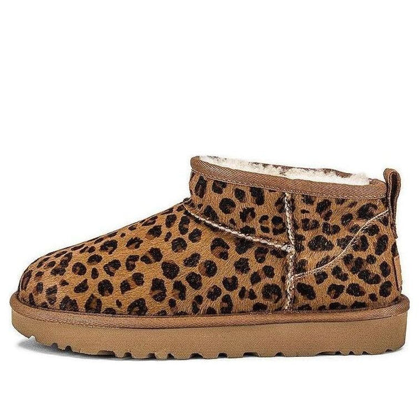 UGG(WMNS)  Classic Ultra Mini Leopard Snow Boots 'Leopard'