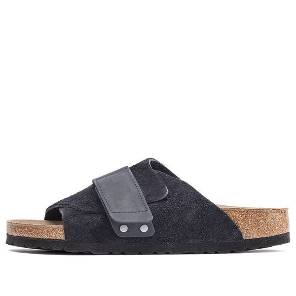 BirkenstockKyoto Nubuck-Suede Leather Narrow Fit Sandals 'Midnight Blue'