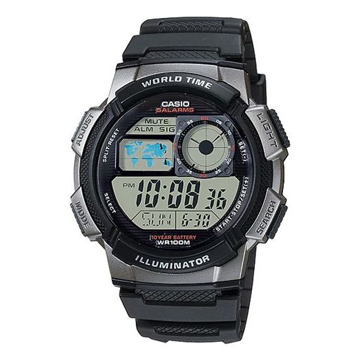 CASIOG Shock Quartz Sports Waterproof Mens Black Digital