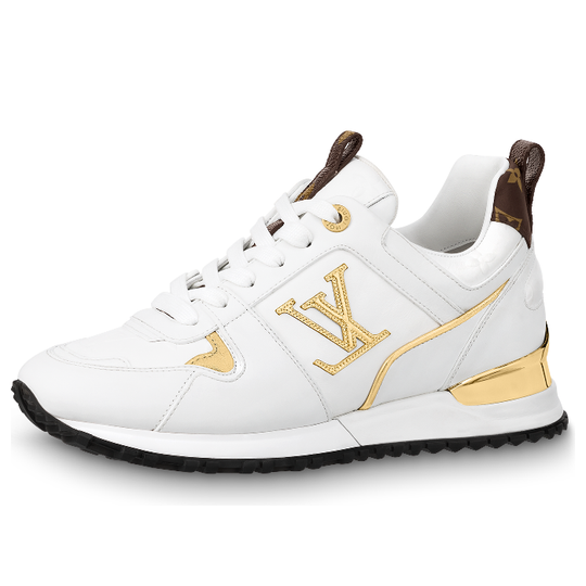 (WMNS) LOUIS VUITTON LV Run Away Sneakers 'White with Gold Logo' 1AAP3L