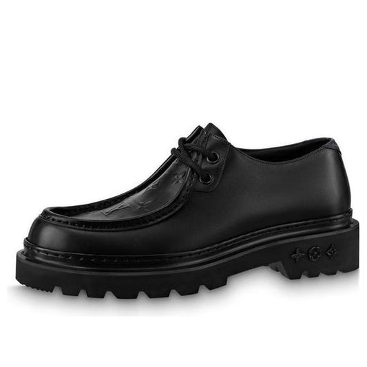 LOUIS VUITTON Major Loafers 'Black with Top Monogram' 1AANSF