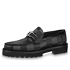 LOUIS VUITTON Major Loafers 'Grey Black Plaid' 1AAN6T