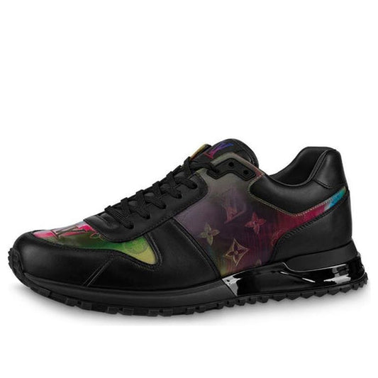LOUIS VUITTON Run Away Sneakers 'Black with Colorful Monogram' 1A7YKC
