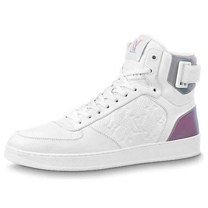 LOUIS VUITTON Rivoli Ankle Sneakers 'White with Iridescent Back' 1A7S6