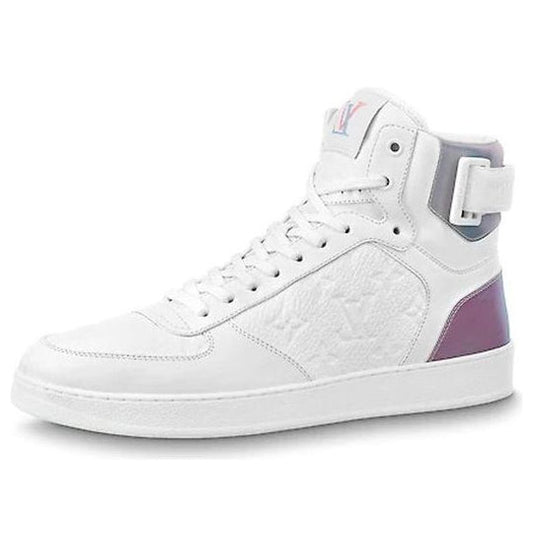 LOUIS VUITTON Rivoli Ankle Sneakers 'White with Iridescent Back' 1A7S6