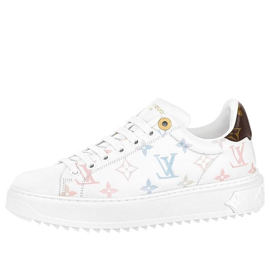(WMNS) LOUIS VUITTON Time Out Sneakers 'White with Dreamy Monogram' 1ABZMF