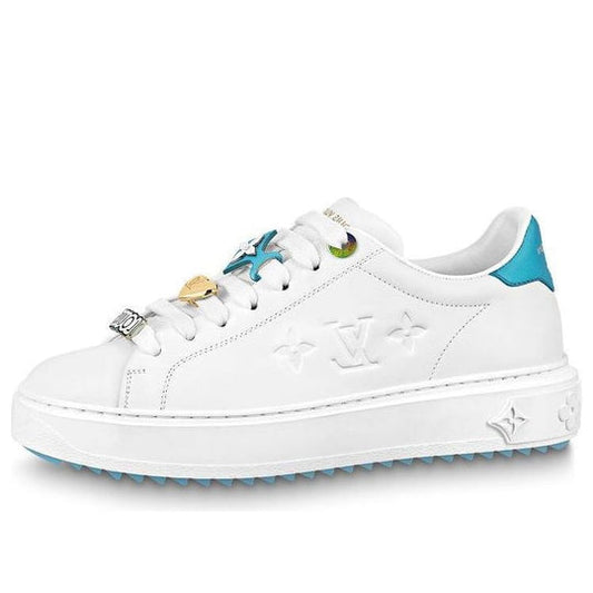 (WMNS) LOUIS VUITTON Time Out Sneakers 'White with Blue' 1AADNS