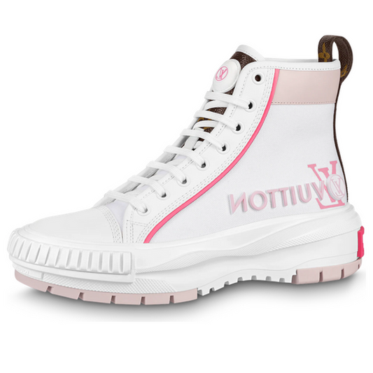 (WMNS) LOUIS VUITTON Squad Ankle Sneakers 'White Pink' 1AACV4