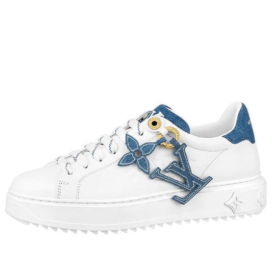 (WMNS) LOUIS VUITTON Time Out Sneakers 'White with Denim Blue' 1ABB4R