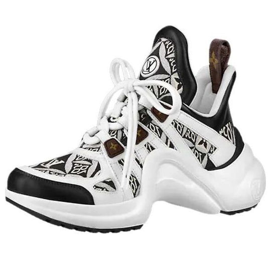 (WMNS) LOUIS VUITTON Archlight 1.0 Sneakers 'White Black Brown' 1A8FLI