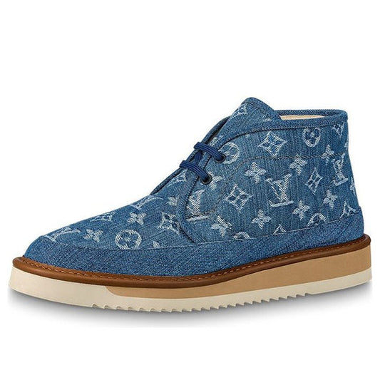 LOUIS VUITTON x Nigo Cosy Ankle Boots 'Denim Monogram' 1A81GM
