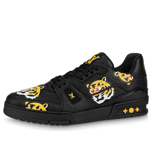 LOUIS VUITTON x Nigo Trainers 'White with Tiger Monogram' 1A9JBI