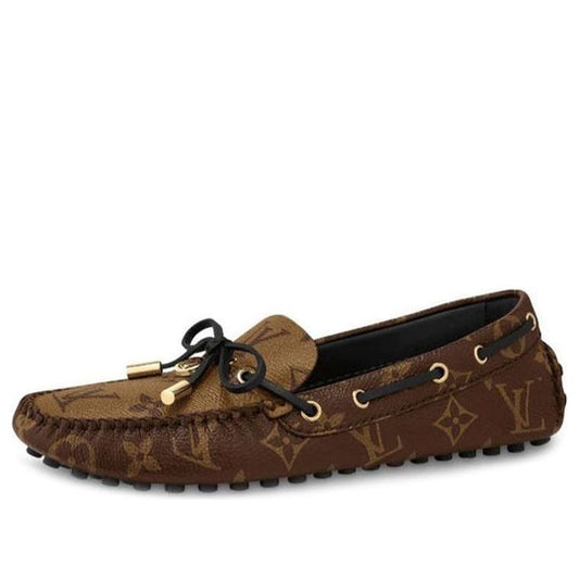 (WMNS) LOUIS VUITTON Gloria Flat Loafers 'Brown Monogram' 1A65IV