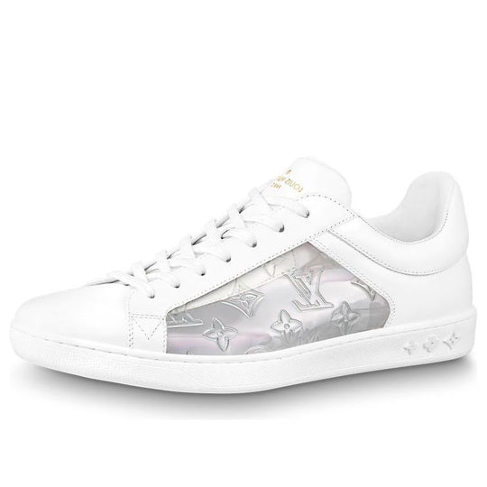 LOUIS VUITTON Luxembourg Sneakers 'White with Silver Monogram' 1A8MAH