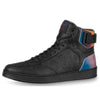 LOUIS VUITTON Rivoli Ankle Sneakers 'Black with Iridescent Back' Rivoli 1A7S7