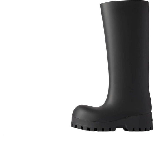(WMNS) Balenciaga Bulldozer Rainboots 'Black Rubber' 775969W1SA11000