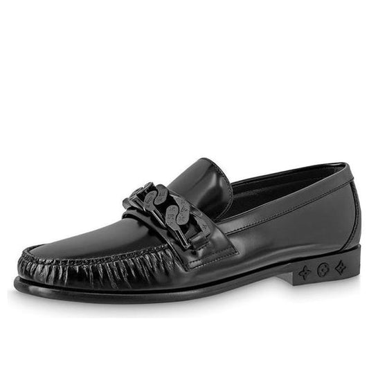 LOUIS VUITTON Loafers 'Black with gathered Pleats' 1AA7L4