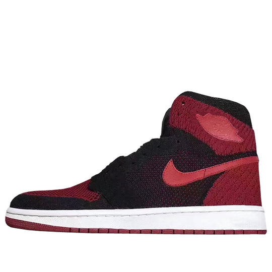 Air Jordan 1 Retro High Flyknit Bred 'Black Red White' 919704-001YC