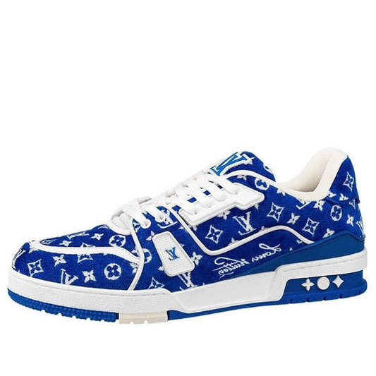 LOUIS VUITTON LV Trainer Sneakers 'Cobalt Blue Monogram' 1ABFRQ