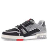 LOUIS VUITTON Trainer Sneakers 'Grey Black Crystals' 1AA6PR