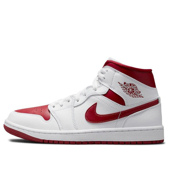 Air Jordan 1 Mid 'University Red White' 554724-161