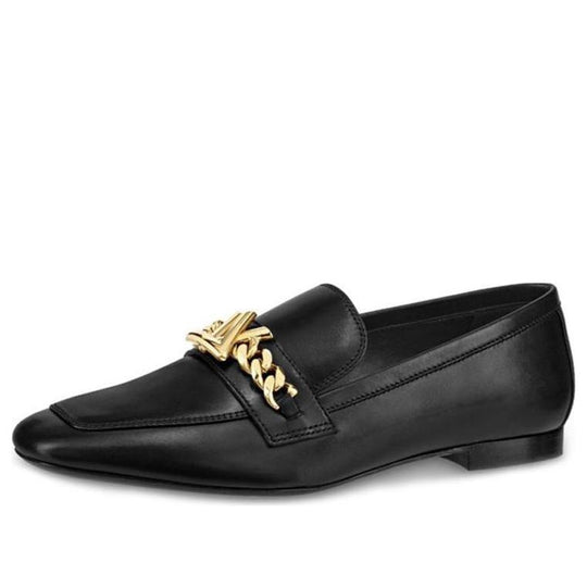 (WMNS) LOUIS VUITTON Upper Case Loafers 'Black' 1A4XDY