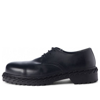Balenciaga Laces Derbies Leather Shoes Black 530269WA6E01000