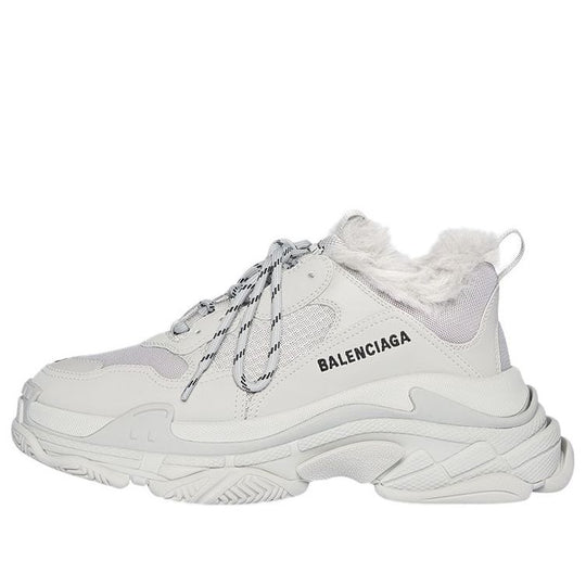 (WMNS) Balenciaga Triple S Sneaker 'Faux Fur - Grey' 668562W3CQ51210