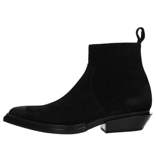 Balenciaga Santiago Black Suede Ankle Boots 'Black' 579736WA7301000