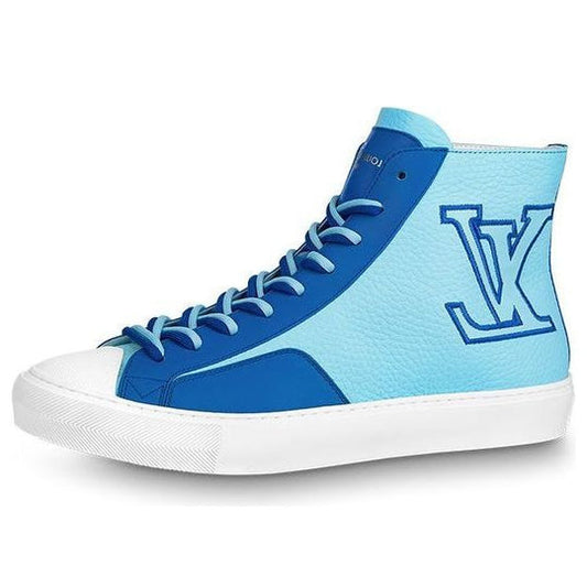 LOUIS VUITTON Tattoo Ankle Sneakers 'Blue' 1A8XVW